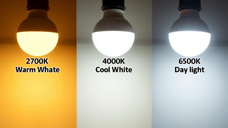 전구의 색온도인 전구색, 주백색, 주광색을 비교하는 사진입니다.